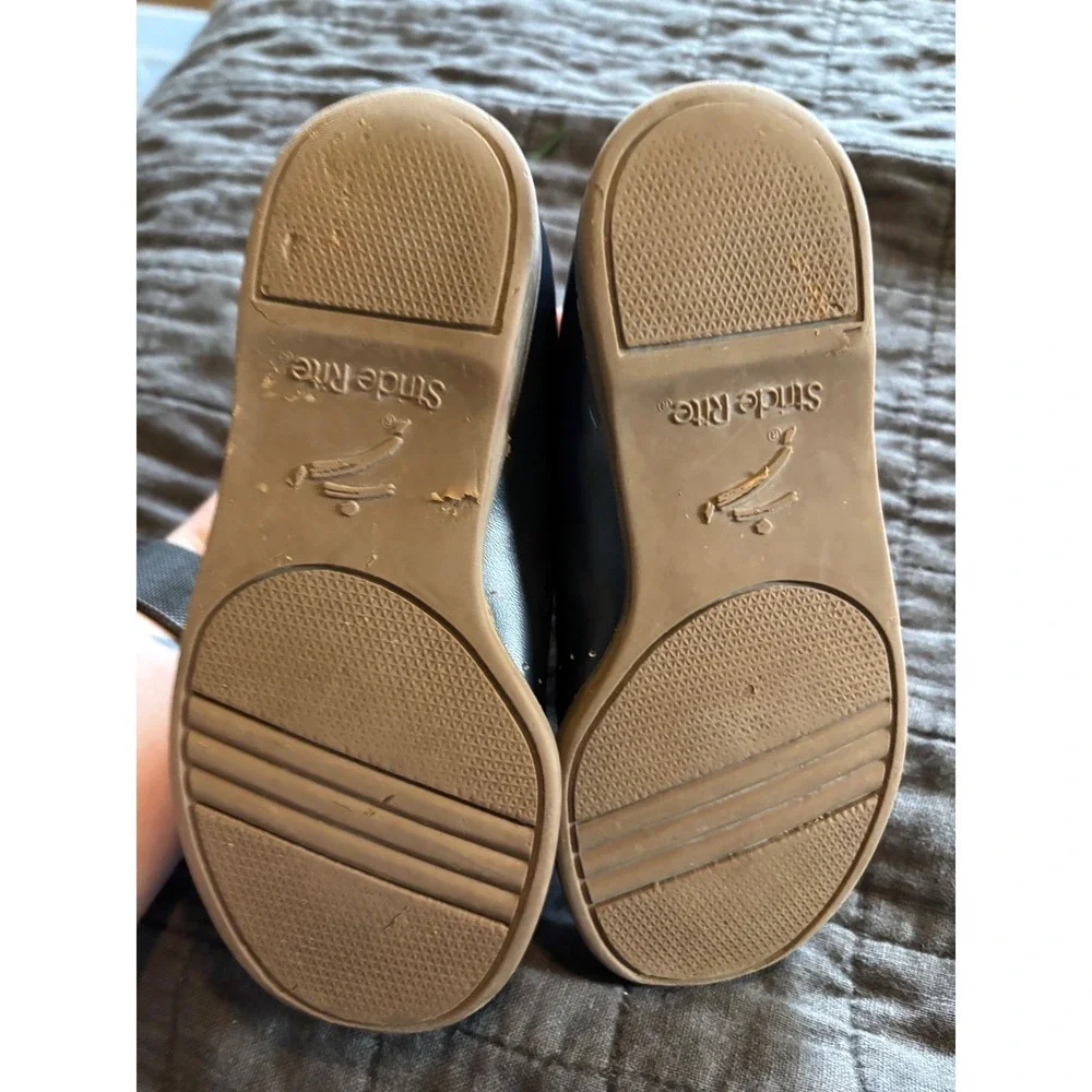 Stride Rite Mary Janes Leather‎ Shoes Buckle Strap Navy Blue Girls Size 7